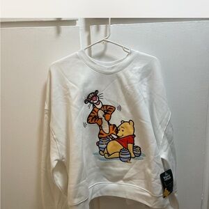 Disney White Sweater with Tigger and Pooh